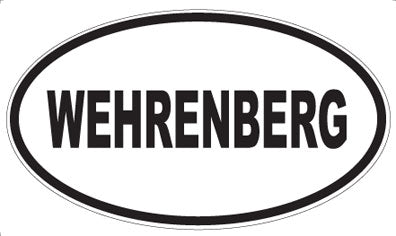 WEHRENBERG - Oval Sticker