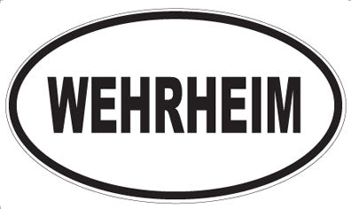 WEHRHEIM - Oval Sticker
