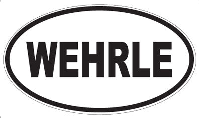 WEHRLE - Oval Sticker