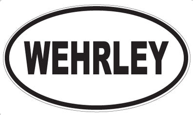 WEHRLEY - Oval Sticker