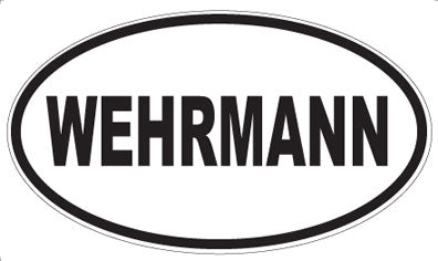 WEHRMANN - Oval Sticker