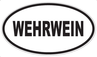 WEHRWEIN - Oval Sticker