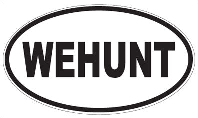 WEHUNT - Oval Sticker