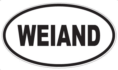 WEIAND - Oval Sticker