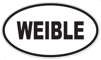 WEIBLE - Oval Sticker
