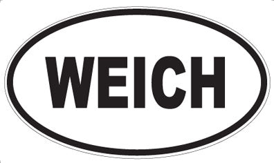 WEICH - Oval Sticker