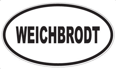 WEICHBRODT - Oval Sticker