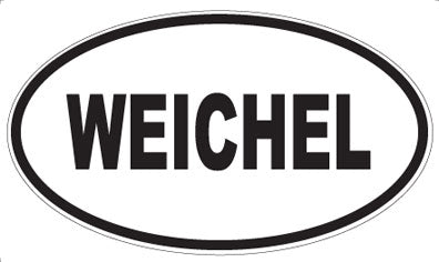 WEICHEL - Oval Sticker