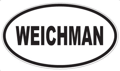 WEICHMAN - Oval Sticker