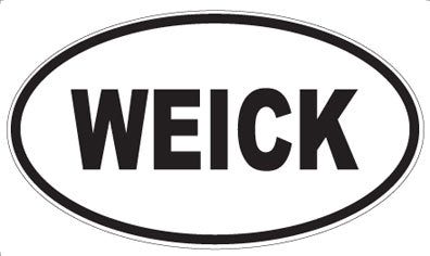 WEICK - Oval Sticker