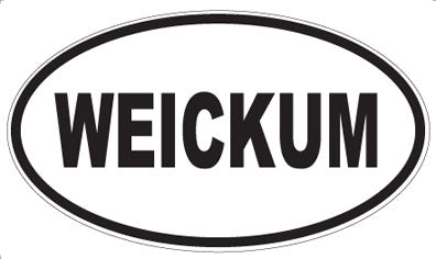 WEICKUM - Oval Sticker