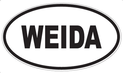 WEIDA - Oval Sticker