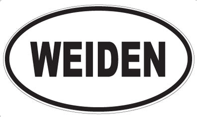 WEIDEN - Oval Sticker
