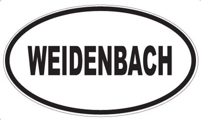 WEIDENBACH - Oval Magnet