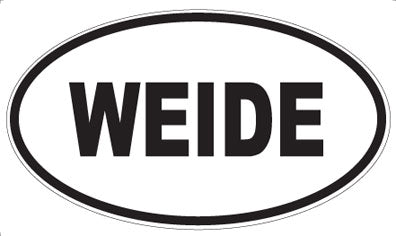 WEIDE - Oval Magnet
