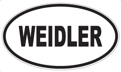 WEIDLER - Oval Sticker