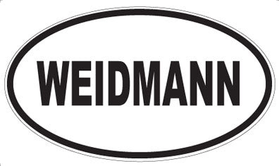 WEIDMANN - Oval Sticker