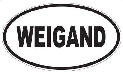 WEIGAND - Oval Sticker