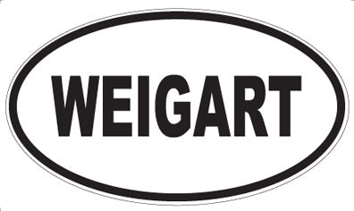WEIGART - Oval Sticker
