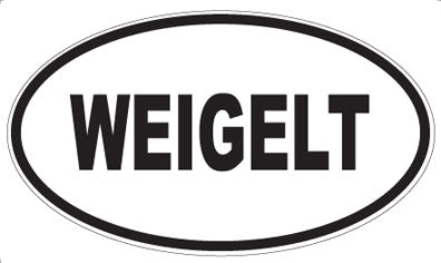 WEIGELT - Oval Sticker