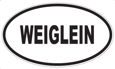 WEIGLEIN - Oval Magnet