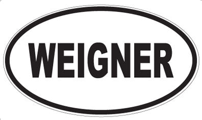 WEIGNER - Oval Sticker