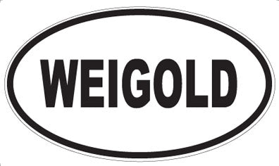 WEIGOLD - Oval Sticker