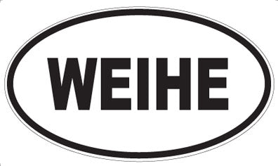 WEIHE - Oval Sticker