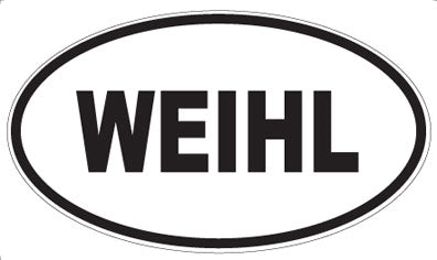 WEIHL - Oval Sticker