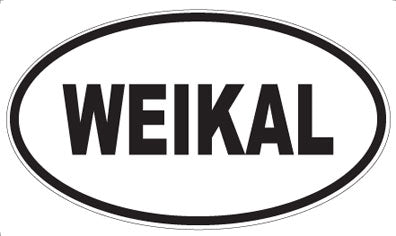 WEIKAL - Oval Sticker
