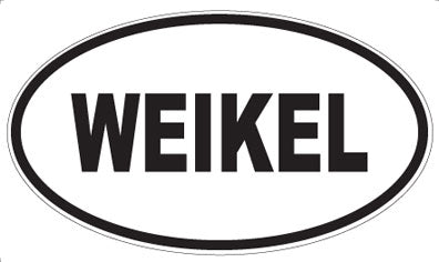 WEIKEL - Oval Sticker