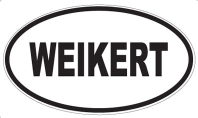 WEIKERT - Oval Sticker