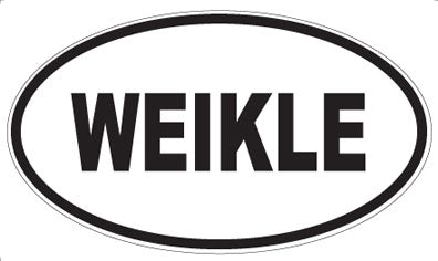 WEIKLE - Oval Magnet