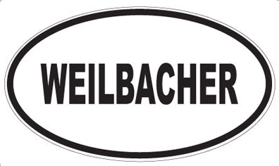 WEILBACHER - Oval Sticker