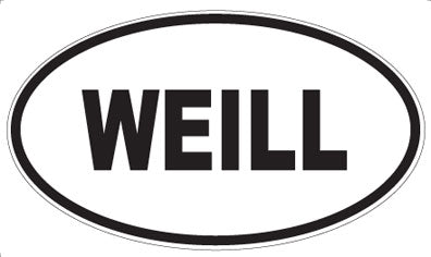 WEILL - Oval Sticker