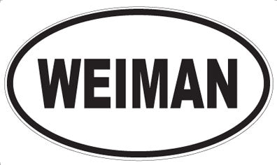 WEIMAN - Oval Sticker
