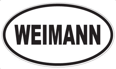 WEIMANN - Oval Sticker