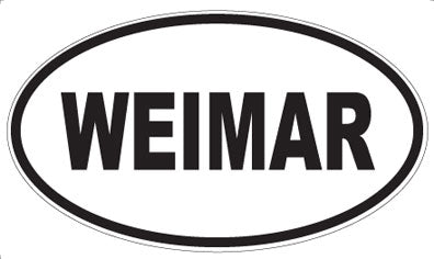WEIMAR - Oval Sticker