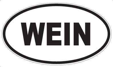WEIN - Oval Sticker