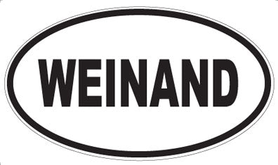 WEINAND - Oval Sticker
