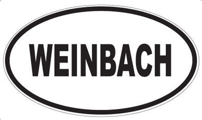 WEINBACH - Oval Sticker