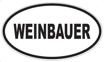 WEINBAUER - Oval Sticker