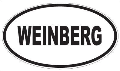 WEINBERG - Oval Sticker