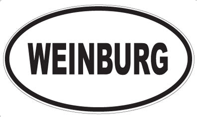 WEINBURG - Oval Magnet