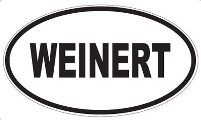 WEINERT - Oval Sticker