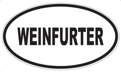 WEINFURTER - Oval Sticker
