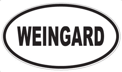 WEINGARD - Oval Sticker