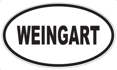 WEINGART - Oval Sticker