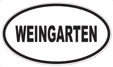 WEINGARTEN - Oval Sticker