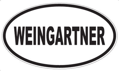 WEINGARTNER - Oval Sticker